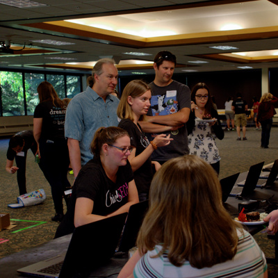 Helping out with ChickTech event in Corvallis